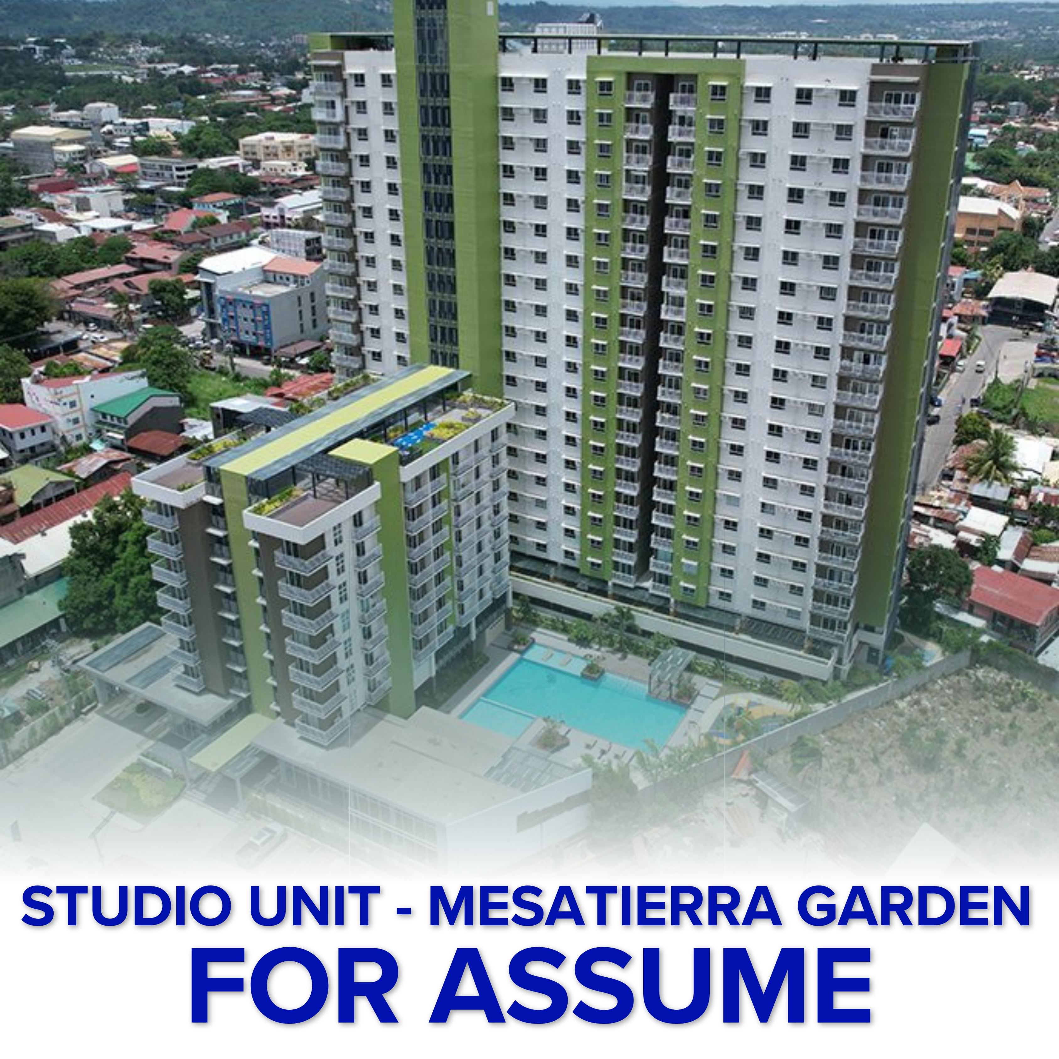 Fully Furnished Studio Unit - Mesatierra Garden Residences